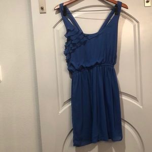 Blue Xhilaration ruffle summer dress. GUC!